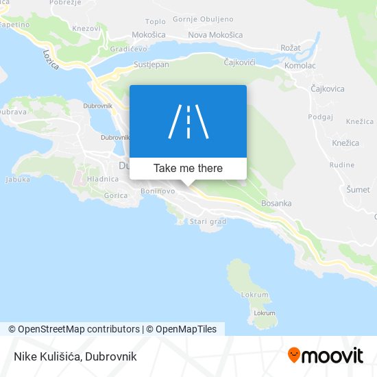 Nike Kulišića map