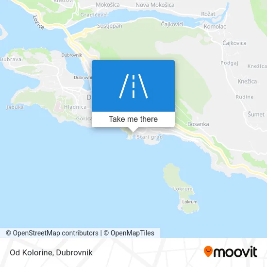 Od Kolorine map