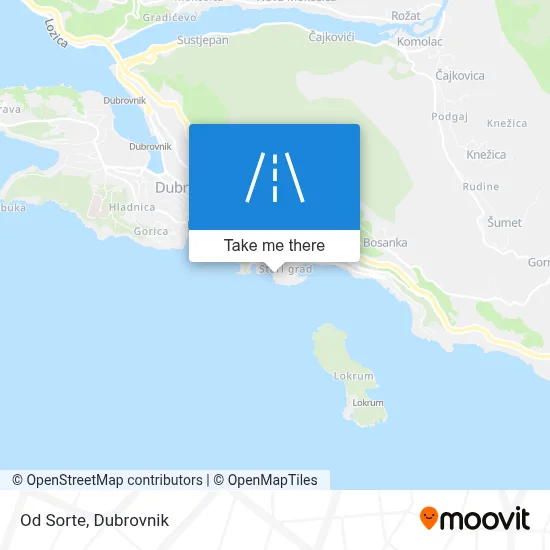 Od Sorte map