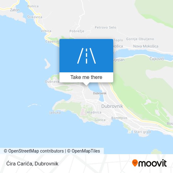 Ćira Carića map