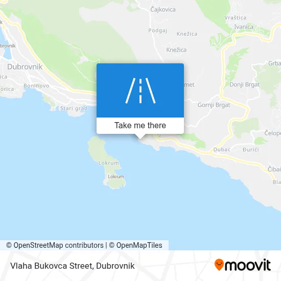 Ulica Vlaha Bukovca map