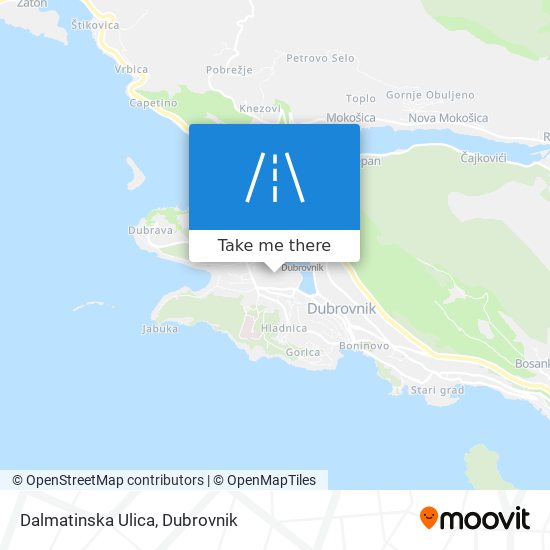 Dalmatinska Ulica map