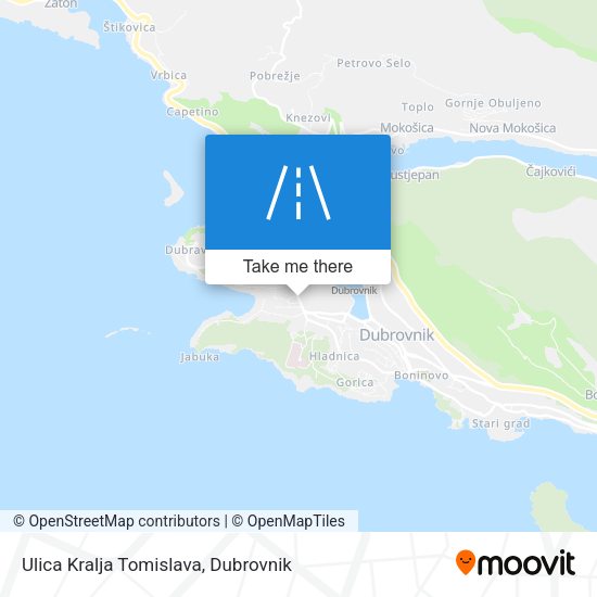 Ulica Kralja Tomislava map