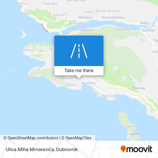 Ulica Miha Mrnarevića map