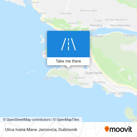 Ulica Ivana Mane Jarnovića map