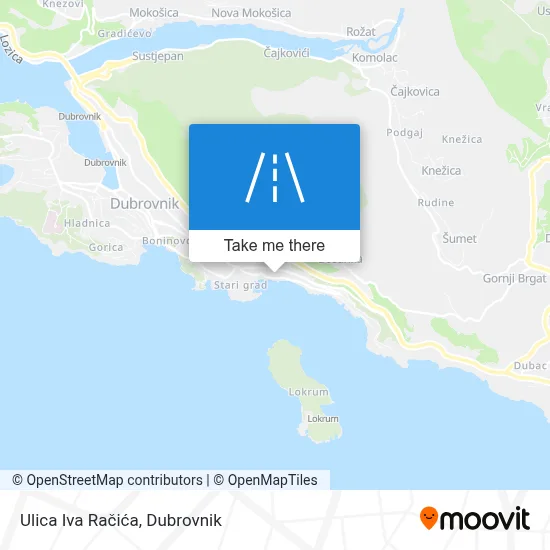 Ulica Iva Račića map