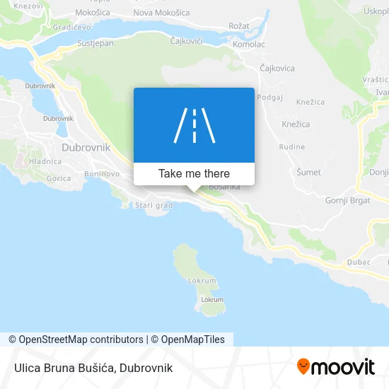 Ulica Bruna Bušića map
