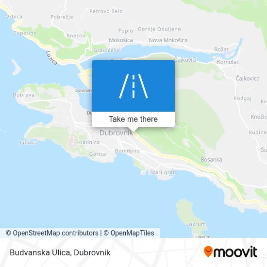 Budvanska Ulica map