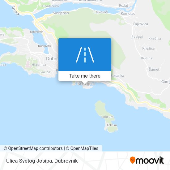 Ulica Svetog Josipa map