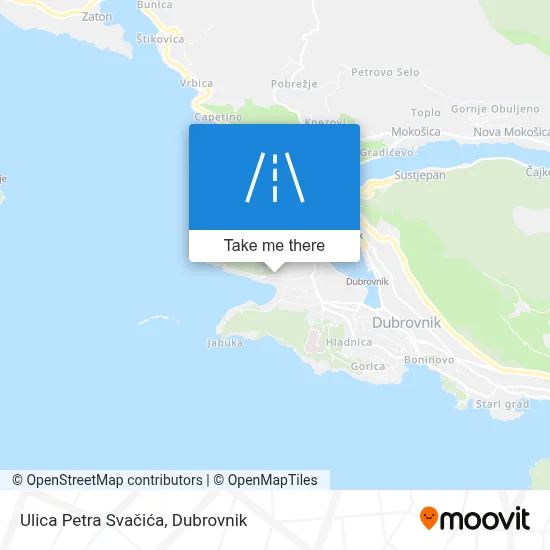 Ulica Petra Svačića map