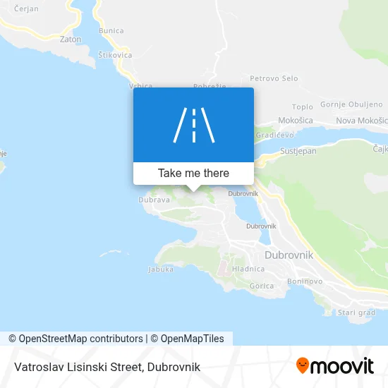 Ulica Vatroslava Lisinskog map