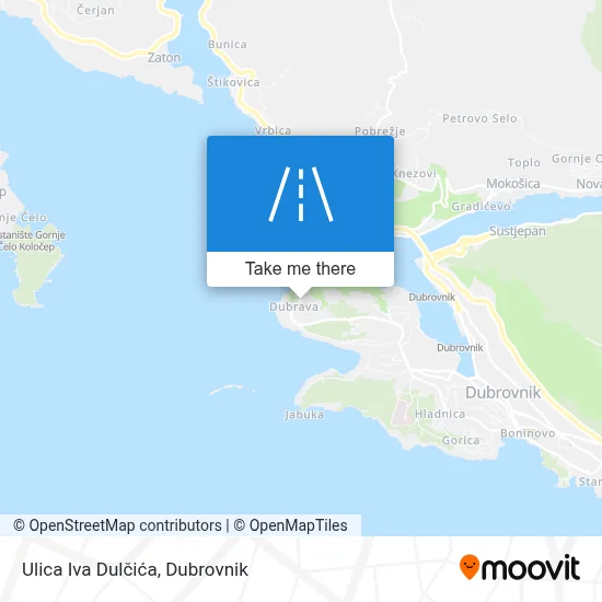 Ulica Iva Dulčića map