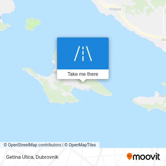Getina Ulica map