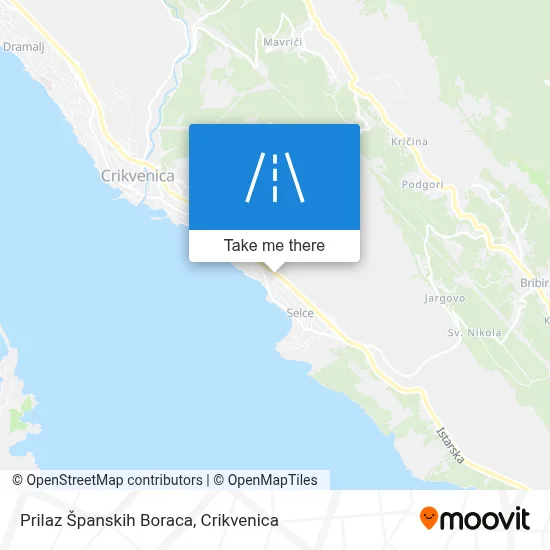 Prilaz Španskih Boraca map