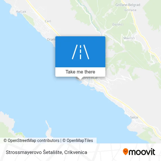 Strossmayerovo Šetalište map