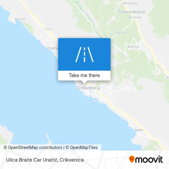 Ulica Braće Car Uračić map