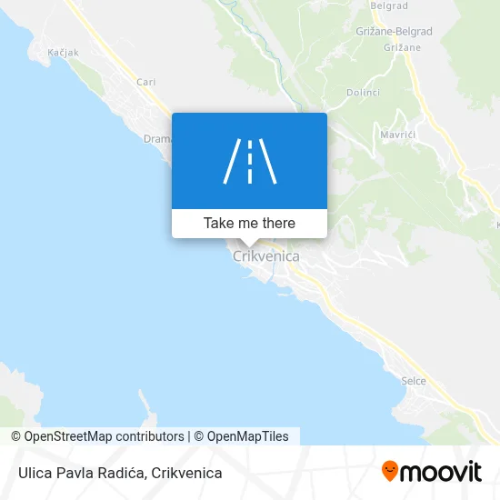 Ulica Pavla Radića map