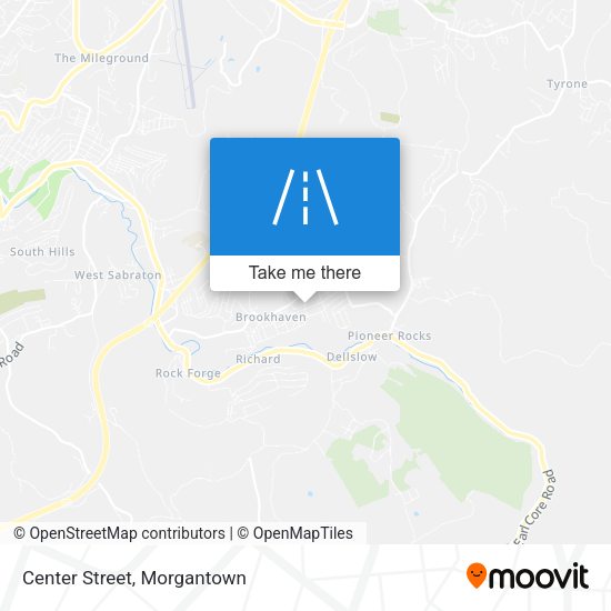 Mapa de Center Street