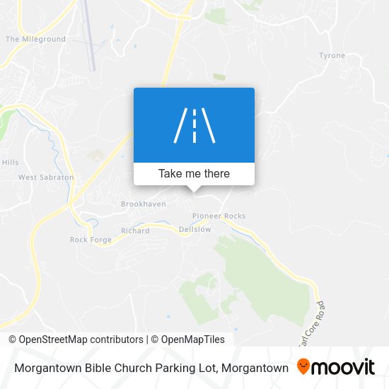 Morgantown Bible Church Parking Lot map