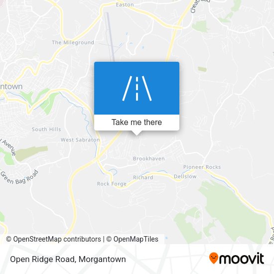 Open Ridge Road map