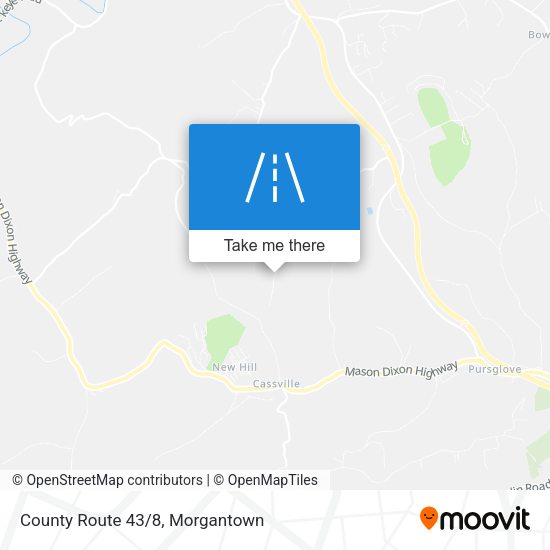 County Route 43/8 map