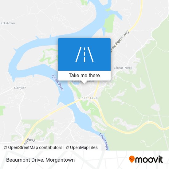 Mapa de Beaumont Drive