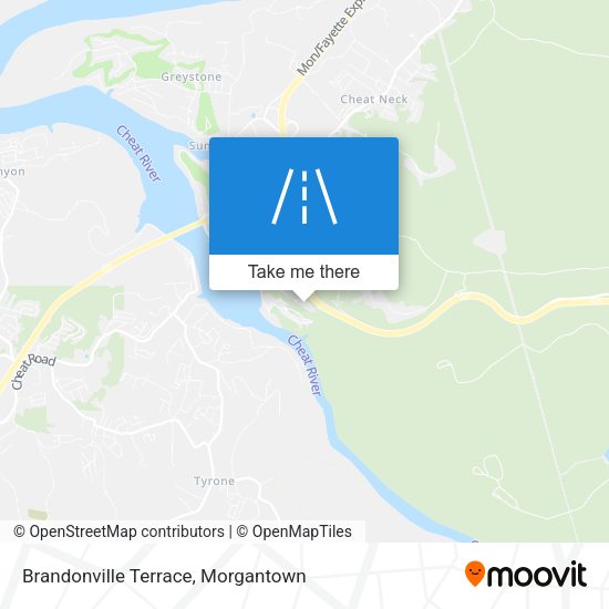 Mapa de Brandonville Terrace