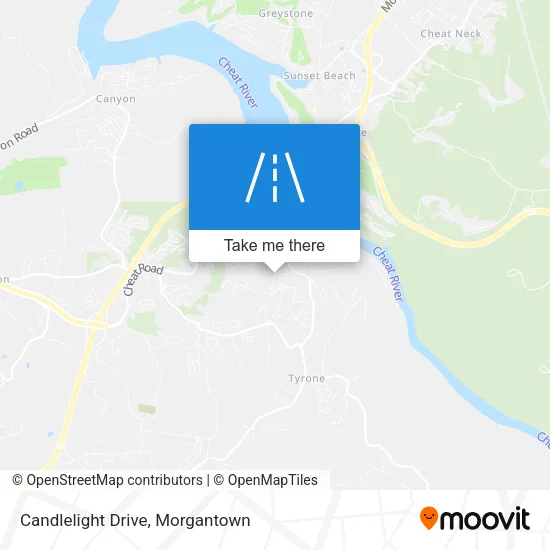 Candlelight Drive map