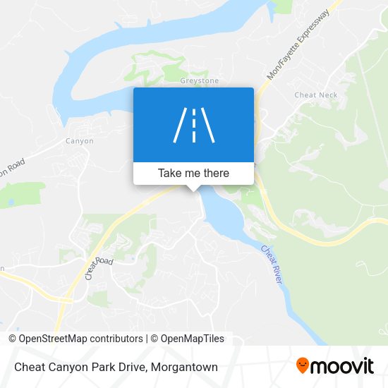 Mapa de Cheat Canyon Park Drive
