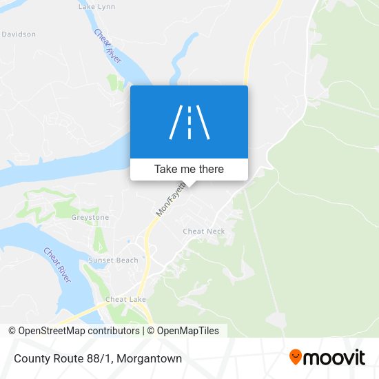 Mapa de County Route 88/1
