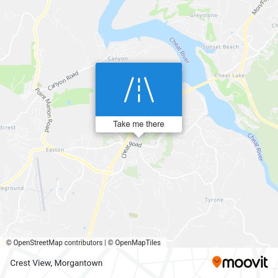 Mapa de Crest View