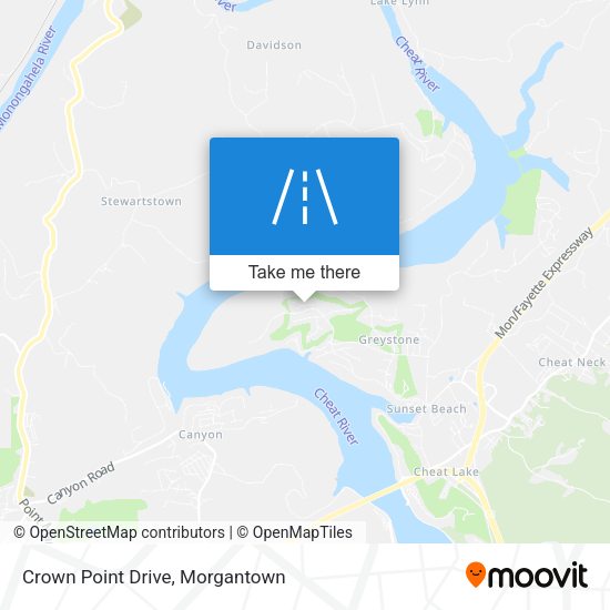 Mapa de Crown Point Drive