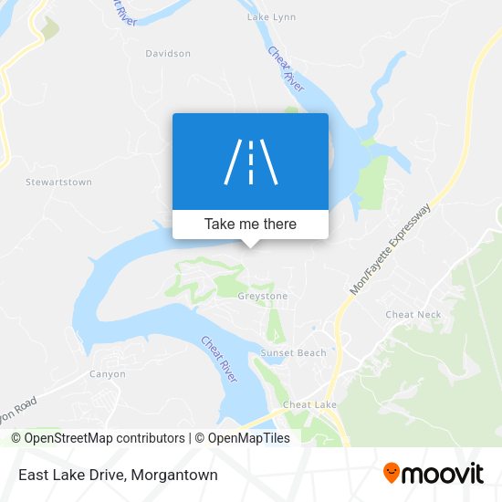 Mapa de East Lake Drive