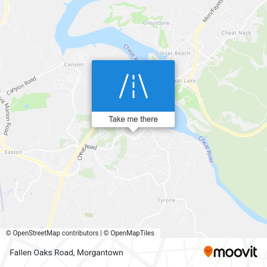 Mapa de Fallen Oaks Road