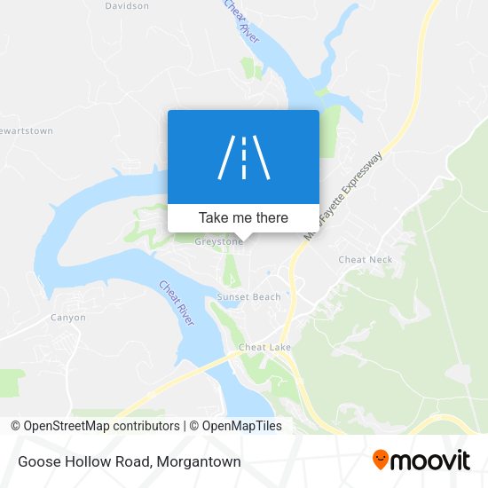 Mapa de Goose Hollow Road