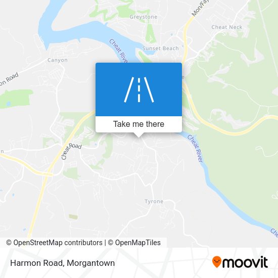Mapa de Harmon Road