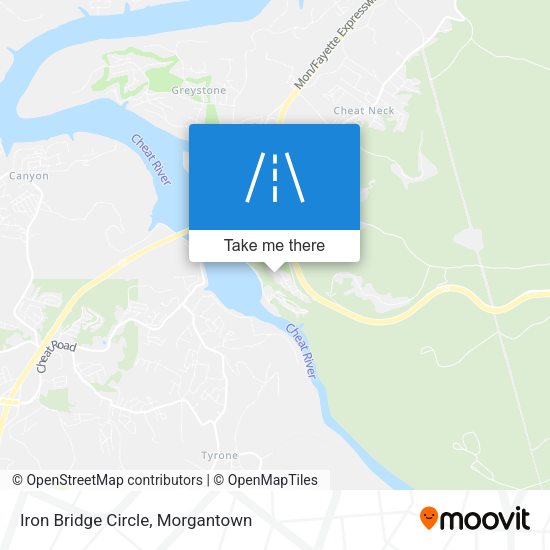 Iron Bridge Circle map