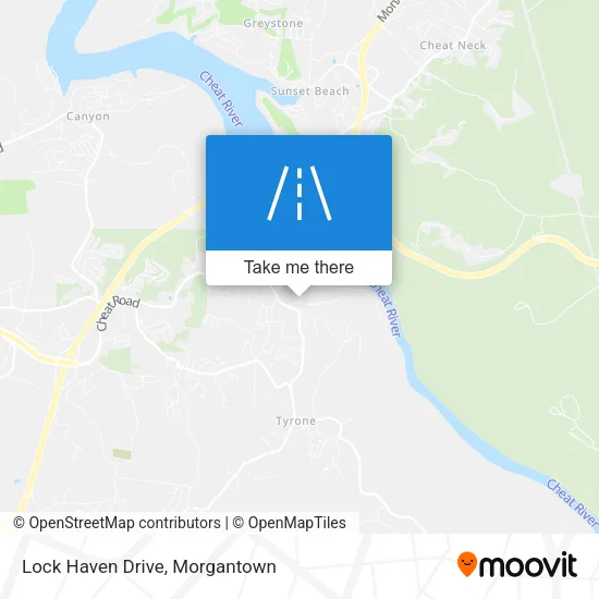 Lock Haven Drive map