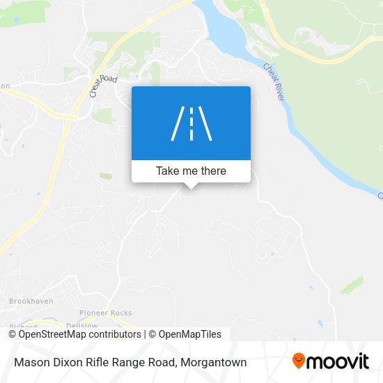 Mapa de Mason Dixon Rifle Range Road