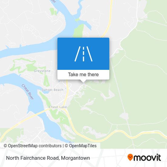 North Fairchance Road map