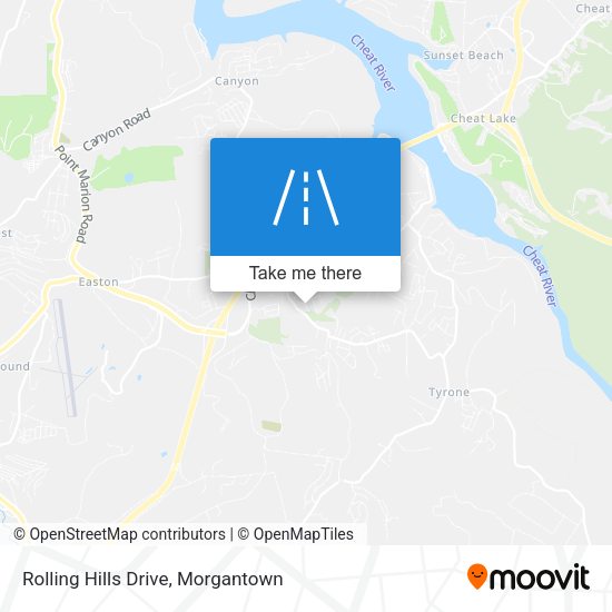 Rolling Hills Drive map