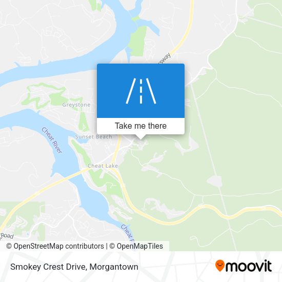 Smokey Crest Drive map