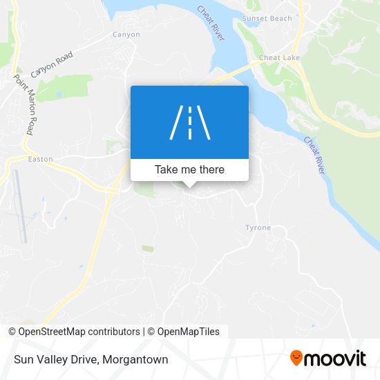 Mapa de Sun Valley Drive