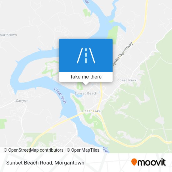 Sunset Beach Road map