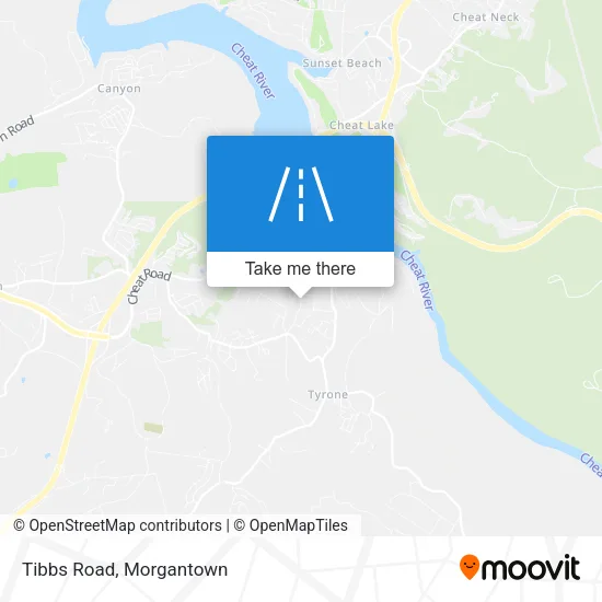 Tibbs Road map