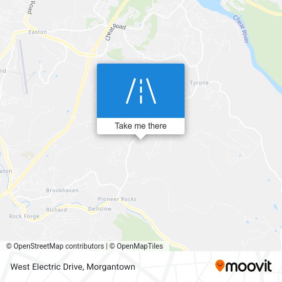 West Electric Drive map