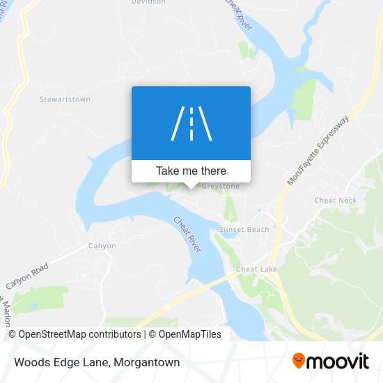 Woods Edge Lane map