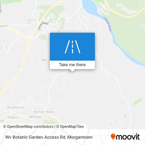 Mapa de Wv Botanic Garden Access Rd