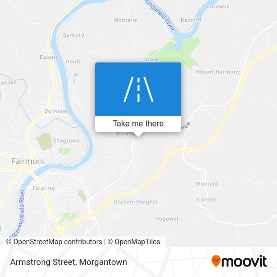 Armstrong Street map