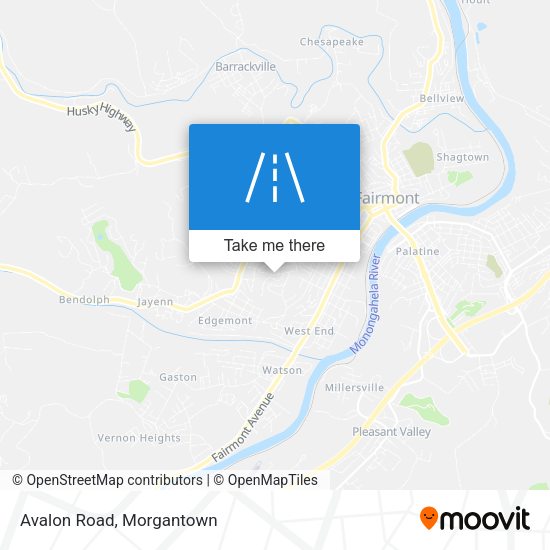 Mapa de Avalon Road